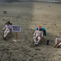 nudist beach with fake nude