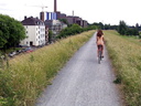 2 nude girls on bicycle and with dog 22