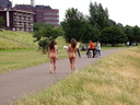 2 nude girls on bicycle and with dog 42