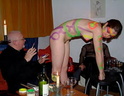 Nude body painters in action 40