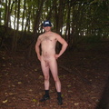 naked in woods