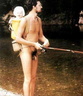 nude fisherman with baby