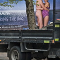 nudist on a truck