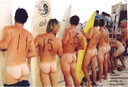 nudists group on beach 102