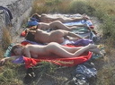 nudists group on beach 171