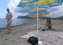 nudists group on beach 187