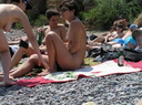 nudists group on beach 189