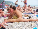 nudists group on beach 201
