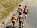 nudists group on beach 223