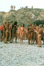 nudists group on beach 236
