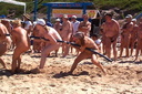nudists group on beach 24