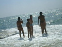 nudists group on beach 246