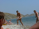 nudists group on beach 254