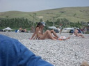 nudists group on beach 258
