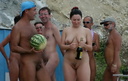 nudists group on beach nc08
