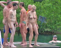 nudists group on beach nc41 001
